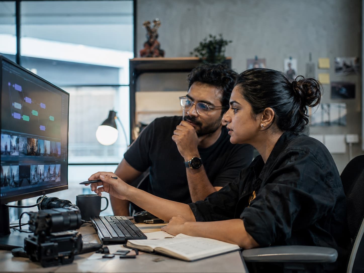 PUSHWebb editors working through an AI-assisted content workflow